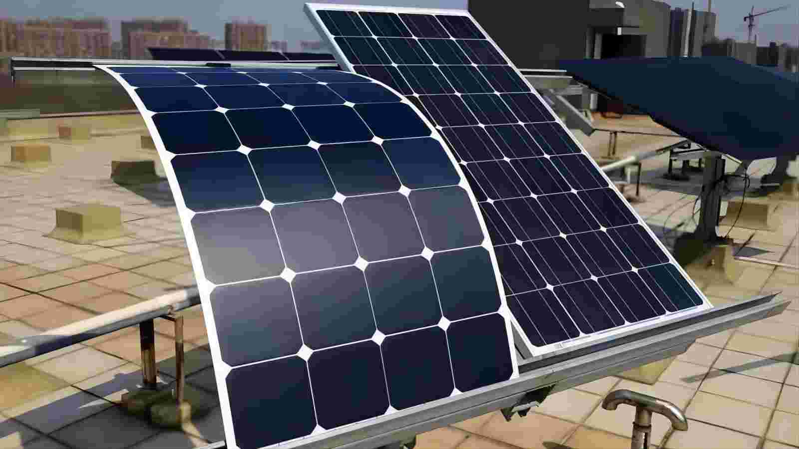 Flexible solar panel unit