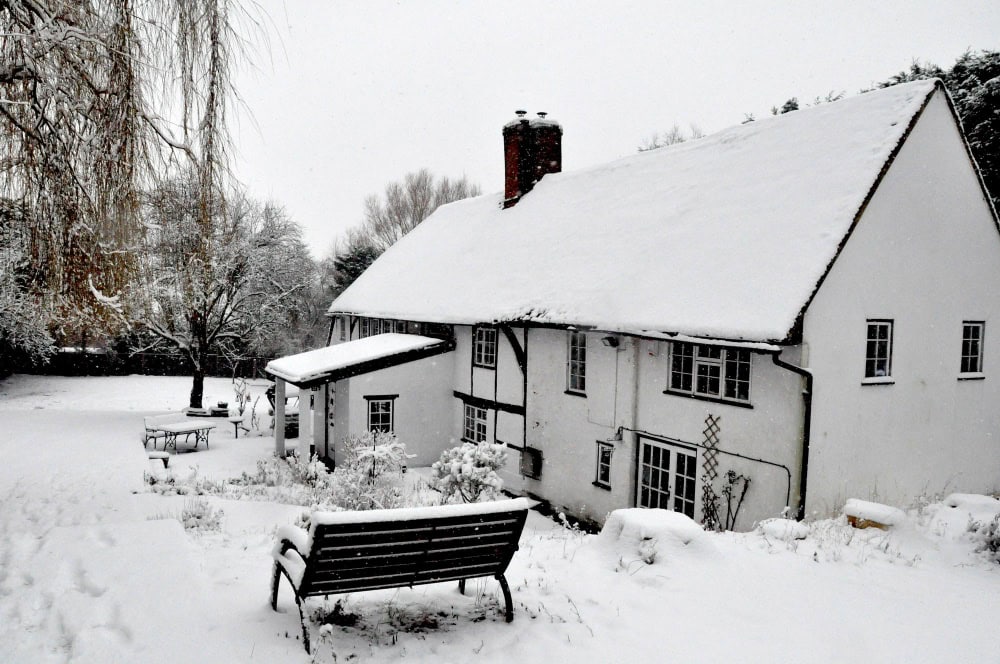 Cold house with central heating